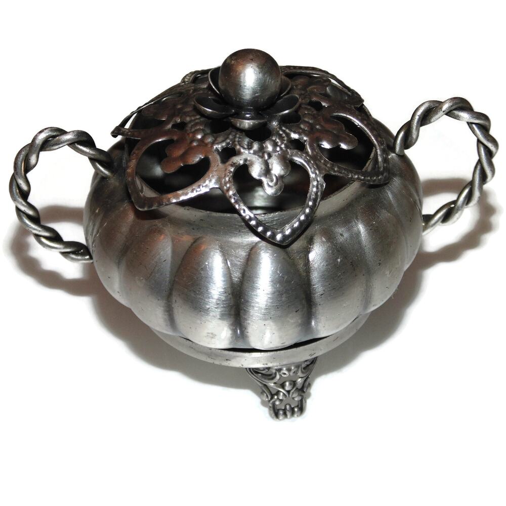 Vintage Estate 3.5" Decor Solid Sterling Silver Nut Bowl Salt Greek Souvenir